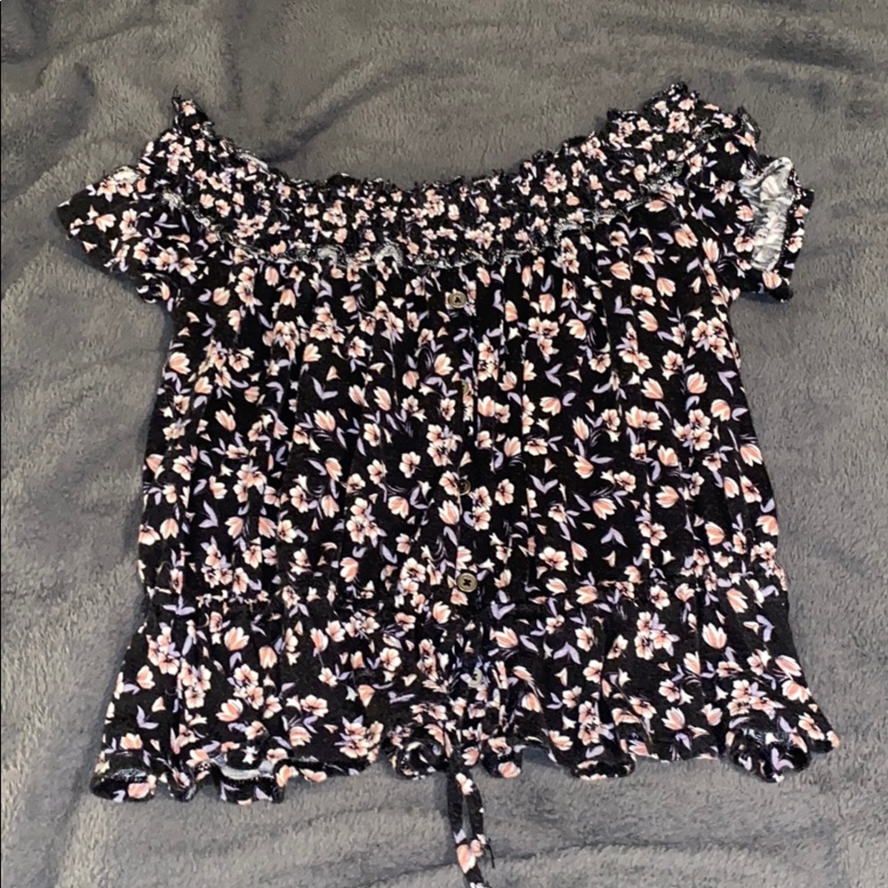 Off the shoulder floral top
